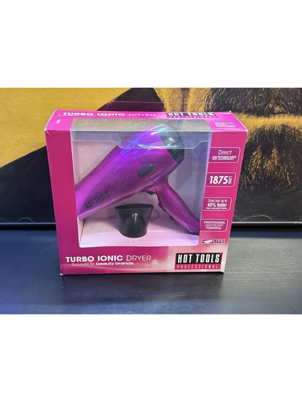 Hot Tools Professional Turbo Ionic Hair Dryer Pink 1875W BB1013DPK New